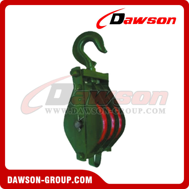 Type Pulley Block Triple Sheave With Hook, snatch block, sheave block