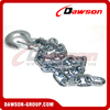 G43 Trailer Safety Chains Assembly with Slip Clevis Hook & Latch