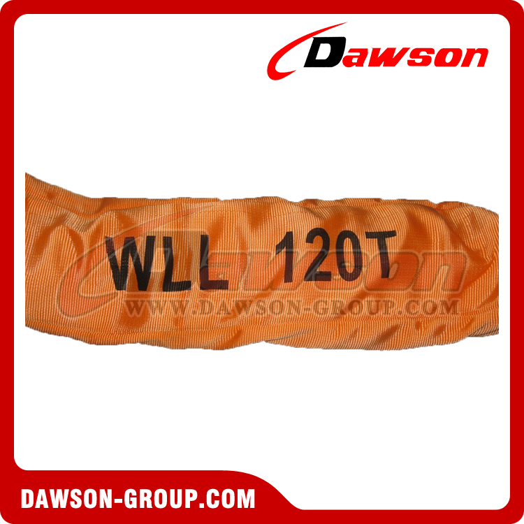 WLL 120T Polyester Round Slings