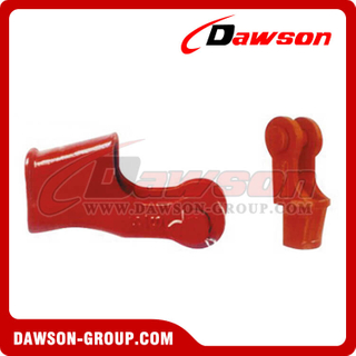 BS EN 13411-6:2004+A1:2008 American Standard DS-421T DS-422T Wedge Joint, Hot Dip Galvanized Symmetric Wire Rope Wedge Socket, Open Wedge Socket with Bolt Nut and Safety Pin