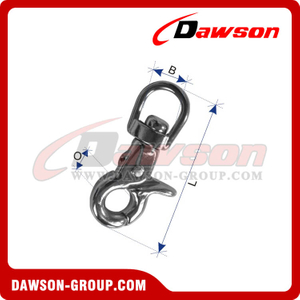 Stainless Steel Trigger Snap Hook (Swivel End)