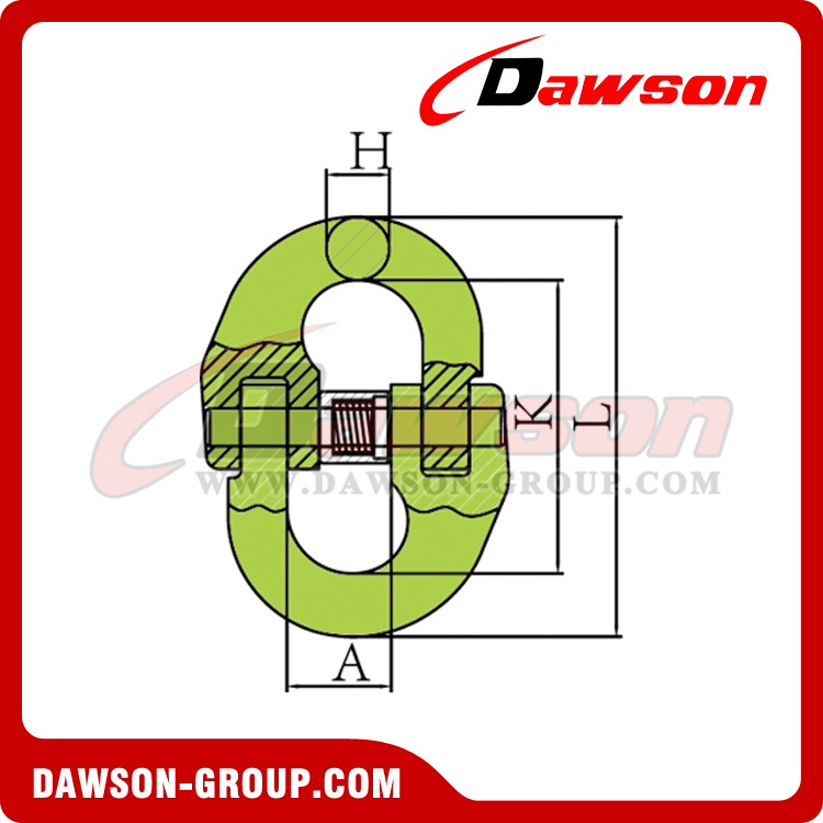 DS1002 G100 Japanese Type Coupling Connecting Link for Lifting Chain Slings