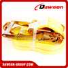 2" x 27' Custom Polyester Ratchet Tie Down Lashing Strap with Double J-Hook