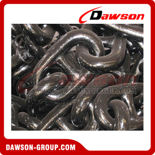 Grade U3 Stud Link Anchor Chain with Black Bituminous Paint for Fisheries Aquaculture Fishing