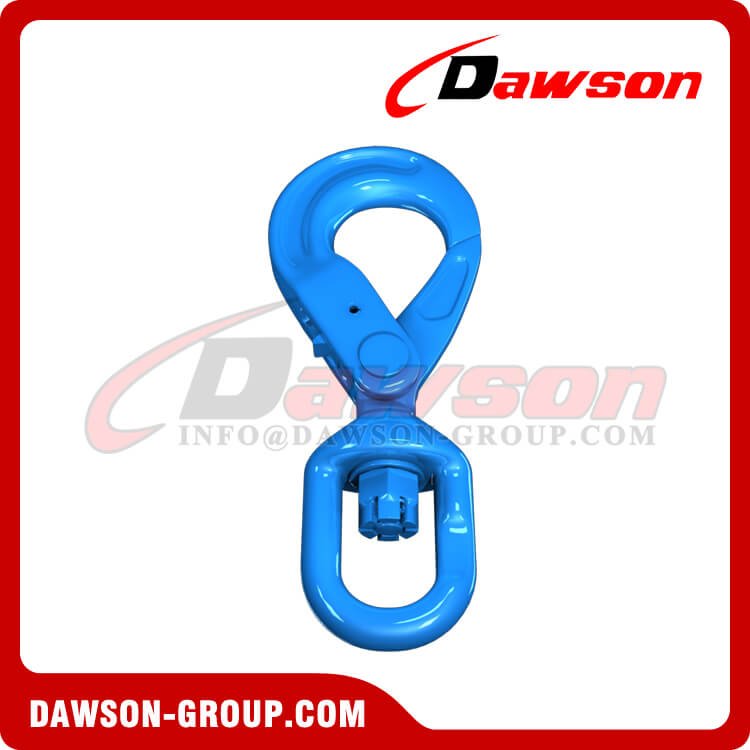 DS1007 G100 European Type Swivel Self-Locking Hook for Crane Lifting Chain Slings
