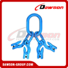 DS1068 G100 Master Link Assembly + G100 Eye Grab Hook with Clevis Attachment for Adjust Chain Length × 4