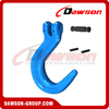 DS1082 G100 Forged Alloy Steel Clevis Foundry Hook, Large Opening Hook