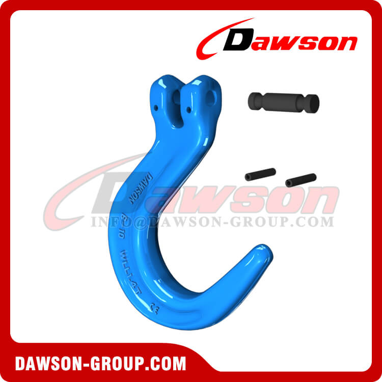 DS1082 G100 Forged Alloy Steel Clevis Foundry Hook, Large Opening Hook