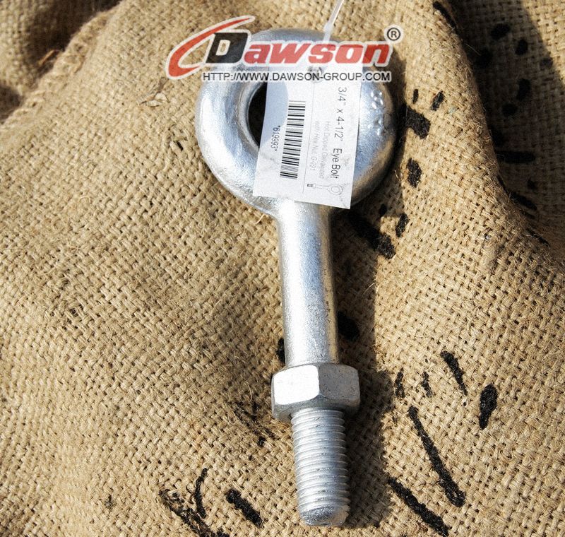 Eye Bolt With Hex. Nut, thimble eye bolt Dawson Group Ltd. China Manufacturer