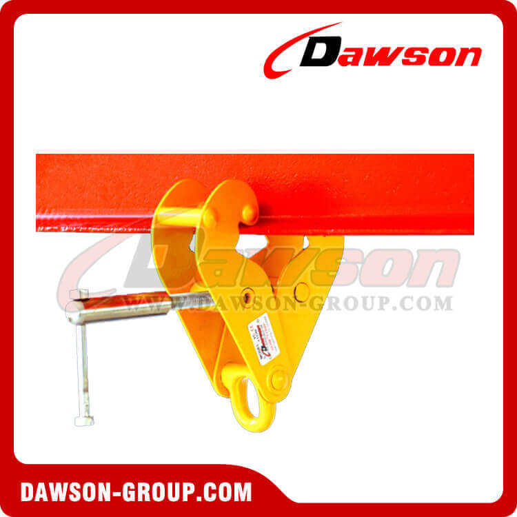 Beam Trolley Clamp with Shackle, Steel Beam Trolley Lifting Clamp