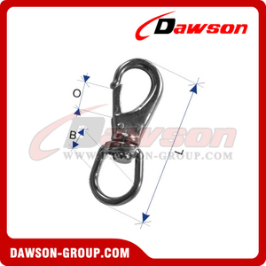 Stainless Steel Swivel Eye Snap Hook