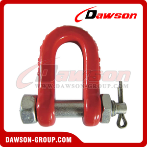 DS049 G80 Bolt Type Dee Shackle, Chain Shackle with Bolt for Lifting