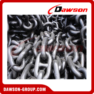 Flash Butt Welded Anchor Chain with Black Bituminous Paint for Fisheries Aquaculture Fishing