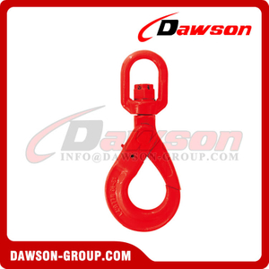 DS767 G80 / Grade 80 European Type Swivel Self-Locking Hook