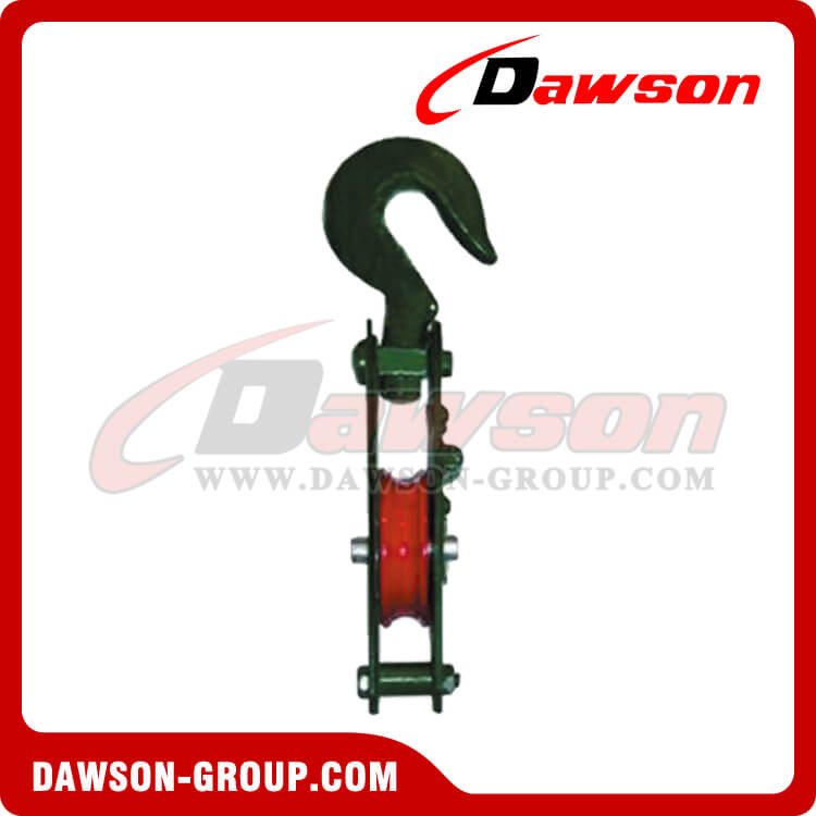 Open Type Pulley Block Single Sheave With Hook, snatch block, pulley