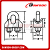 Din 1142 Galv. Malleable Cast Wire Rope Clip