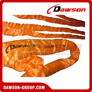 WLL 50T Polyester Round Slings