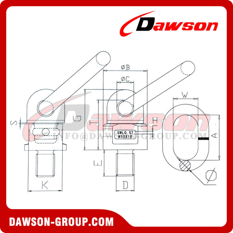 DS303 G80 Lifting Screw Point
