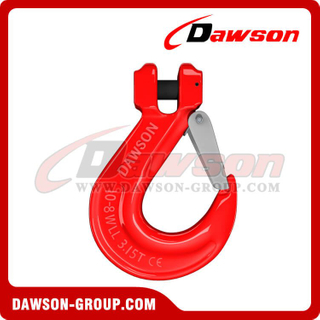 DS012 G80 Clevis Sling Hook with Cast Latch for Crane Lifting Chain Slings