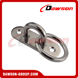 Stainless Steel Oval Eye Plate with Ring