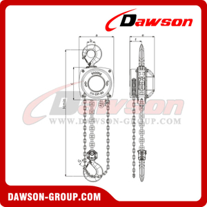 5T Single Chain Chain Hoist for Lifting, 5000kg Single Fall Chain Block ...