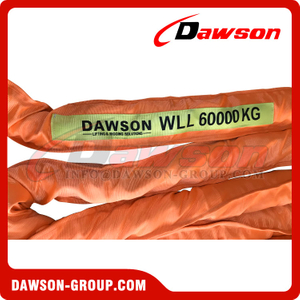 WLL 60T Polyester Round Slings