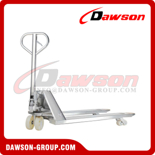 DS-BF-S Type Stainless Steel 304 Hydraulic Pallet Truck, SS304 Pallet Hand Truck