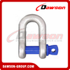 DAWSON BRAND Grade T8 DG210A Forged Alloy Steel Dee Shackle with Screw Pin, G8 Class Screw Pin Chain Shackle