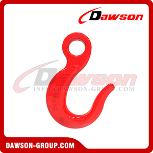 DS257 Forged Alloy Steel Large Throat Opening Eye Hook for General Hoist