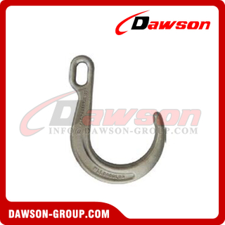G70 Forged Alloy Steel 8'' Square Hole J Hook with Enlarged Dimensions