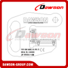 DS-PFH DS-PFH-PU Steel F Type Pipe Hook with PU Protection, Pipe Lifting Plate Clamp F Model for Horizontal Lifting and Transporting