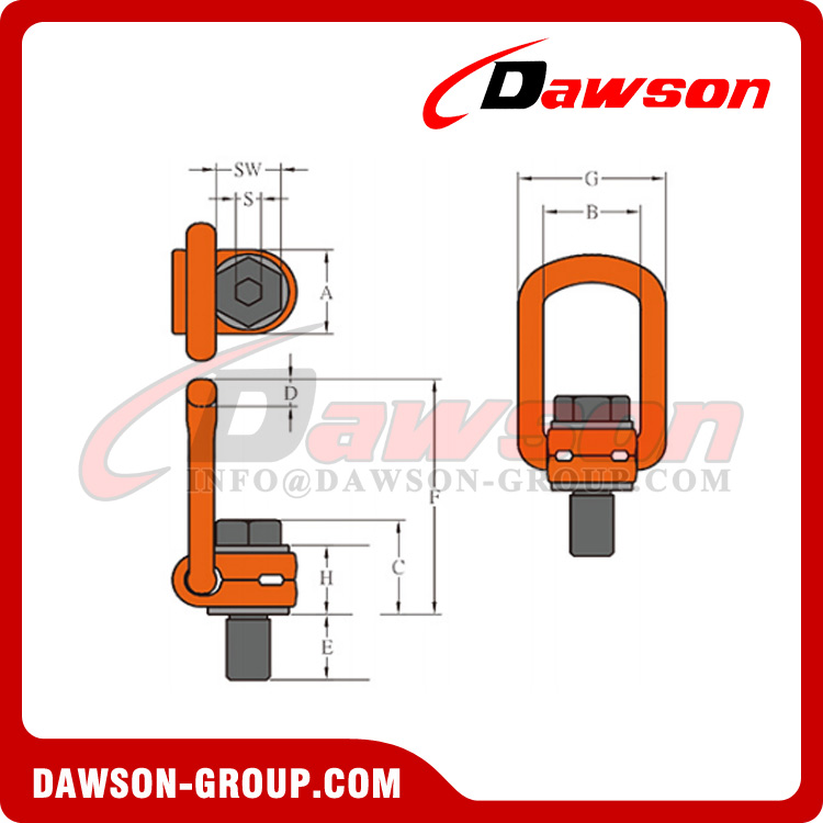 DS173 G80 Pivoting Lifting Screw