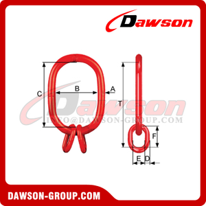 DS940 NBR 16798 and EN 1677-4 Standards G80 Master Link Assembly for Lifting Chain Slings