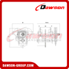 DS-EX-GCL EX-proof Geared Trolley / Non-Sparking Geared Trolley Clamp