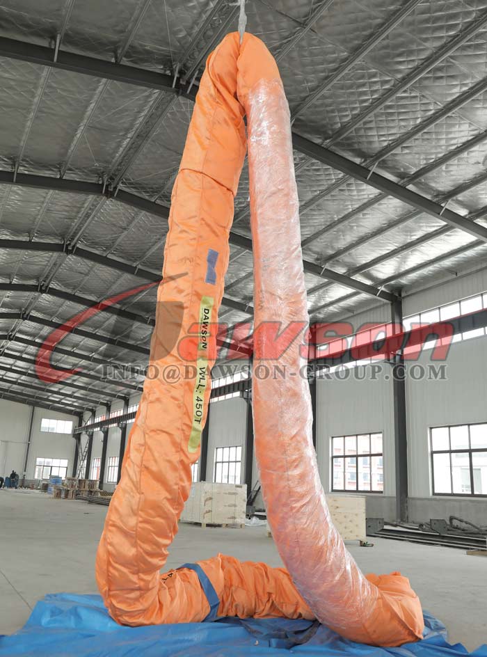 WLL 40T Polyester Round Slings AS 4497, 40000KG Heavy Duty Round