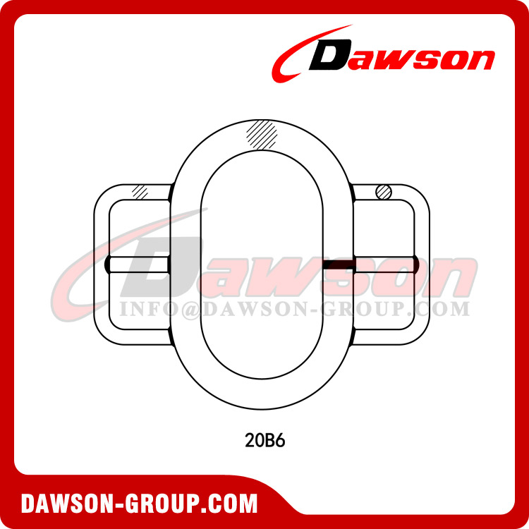 DS567 G80 Forged Steel Liftboat Master Link with Handles, Lifting Gear