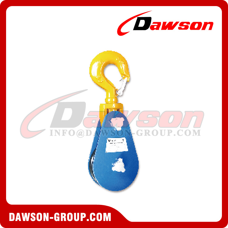 DAWSON Heavy Duty Snatch Block, Lifting Pulley Blocks, Wire Rope Pulley