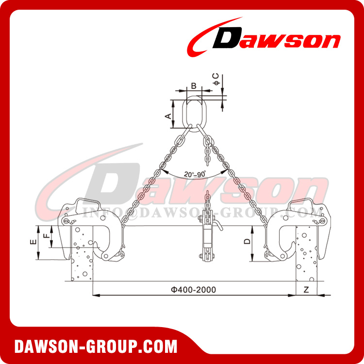Concrete Vertical Pipe Lifting Clamp, Pipe Clamp, Concrete Pipe Lifting