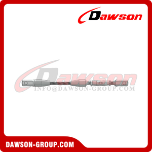 Pressed Steel Wire Rope Sling Fork-Ear Type Adjustable Casting Wire Rope Sling for Building