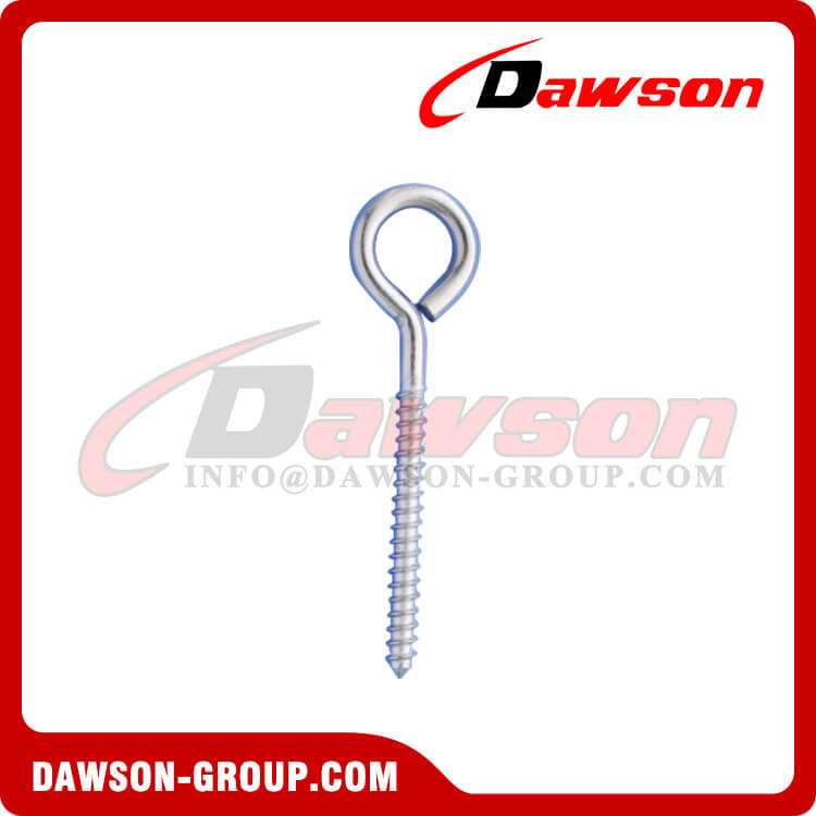 Metal Eye Hook Heavy Duty Screw Eye Lag Thread Eyebolt Small Eyelet Screw -  China Hook Screw, Screws