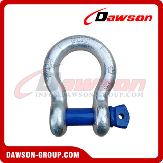 US Type Forged Alloy Screw Pin Anchor Shackle, S6 Screw Pin Bow Shackle