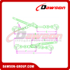 Lever Type Load Binder With Grab Hook, Forged Steel Lever Chain Binder