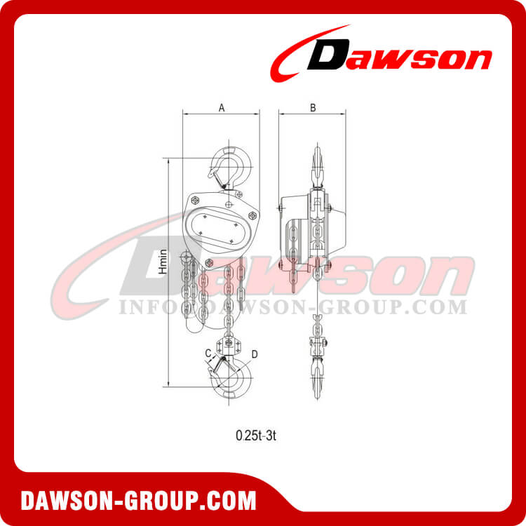 DS-AC-C Marine Anti-corrosion Chain Hoist, Subsea Chain Block, Marine Chain Hoist
