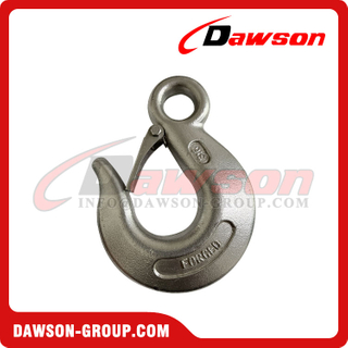 Stainless Steel 316 Drop Forged Eye Type Hook with Latch