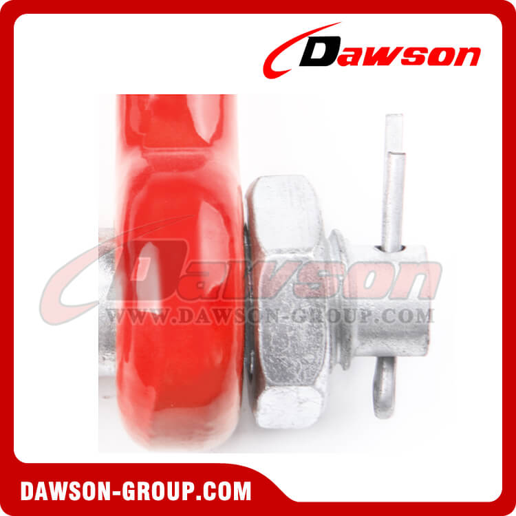 DS049 G80 Bolt Type Dee Shackle, Chain Shackle with Bolt for Lifting